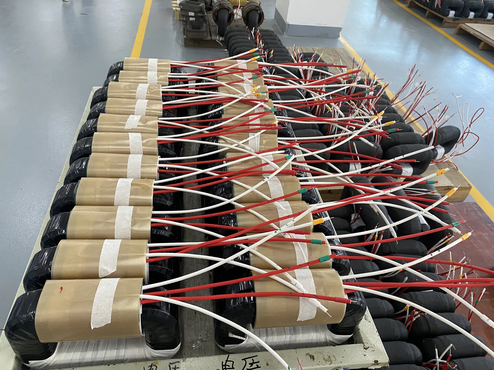 Instrument transformer coils prepared in the production workshop