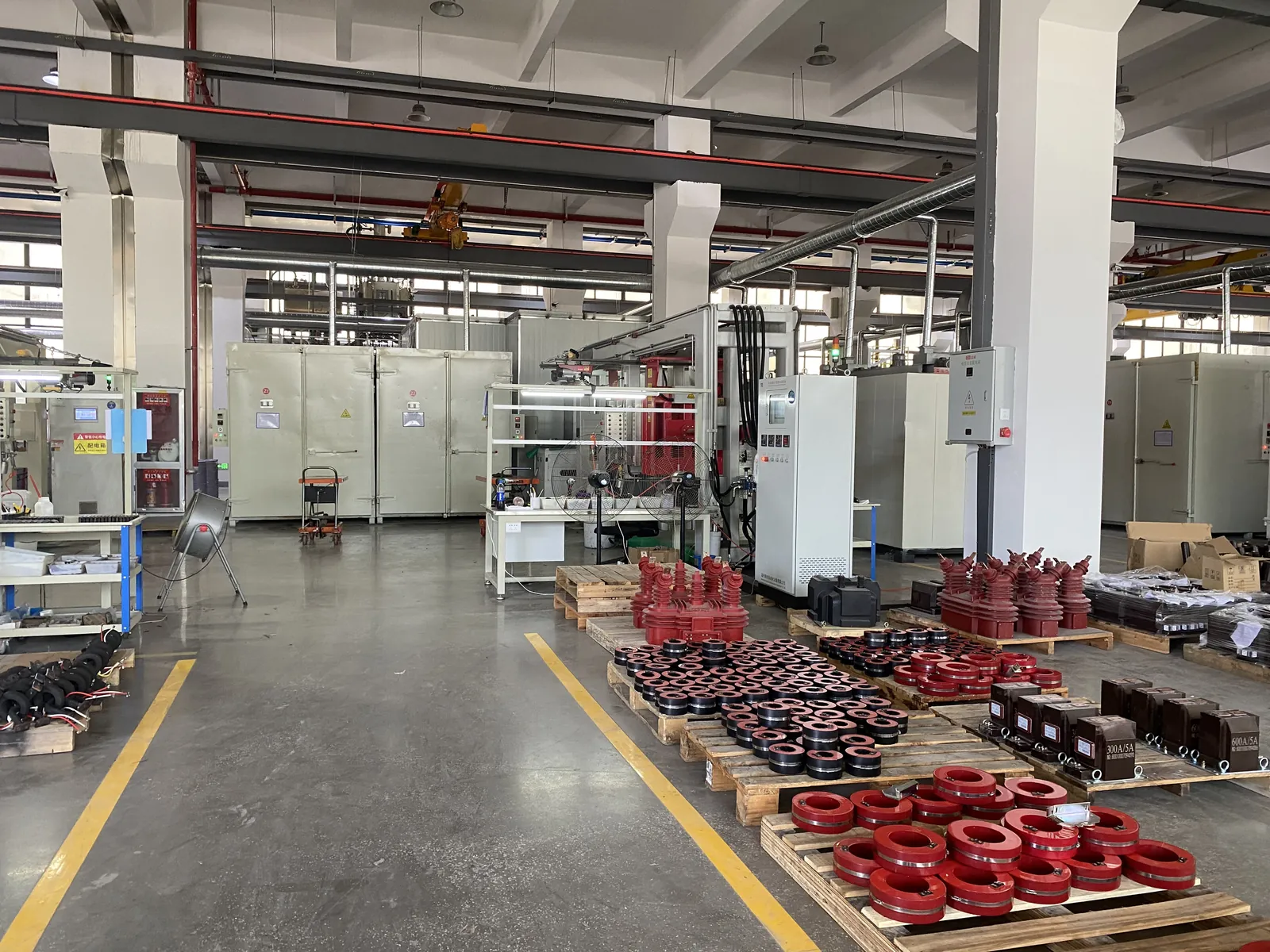 Instrument transformer production and inventory area