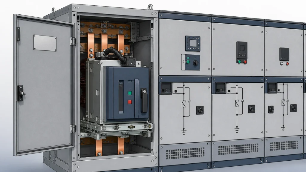 Reeuini Nameplate, Drawing, or Photograph: Which Evidence Identifies an MV Switchgear Part? - product environment