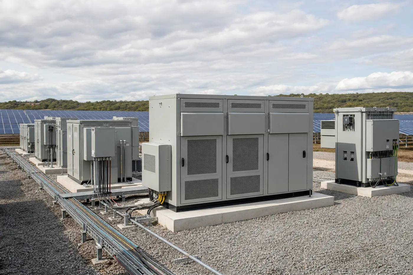 Medium-voltage connection equipment for a renewable energy site