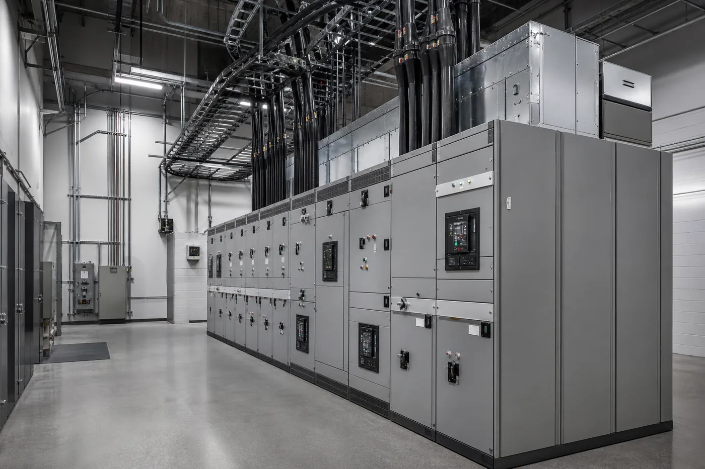 Medium-voltage switchgear in a secondary distribution substation